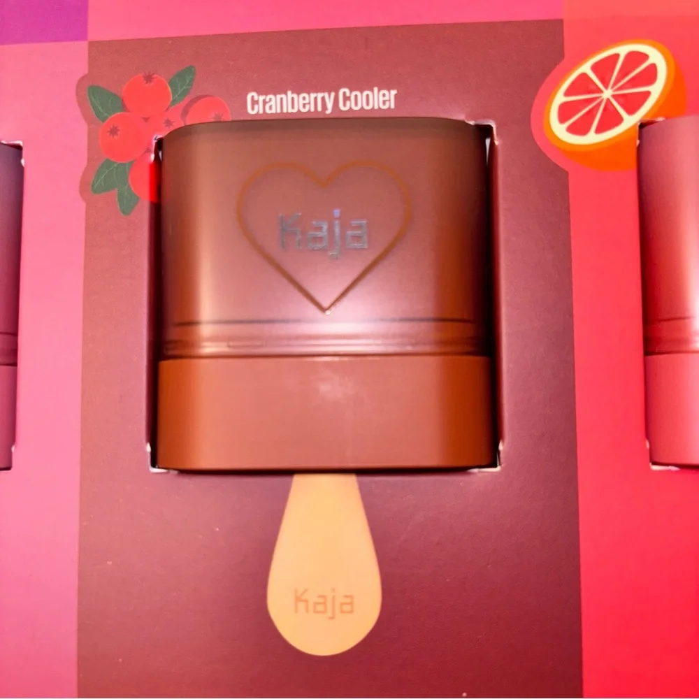 💝NEW KAJA DEWY BAR Cranberry Cooler💝Cheek & Lip Multi Bar